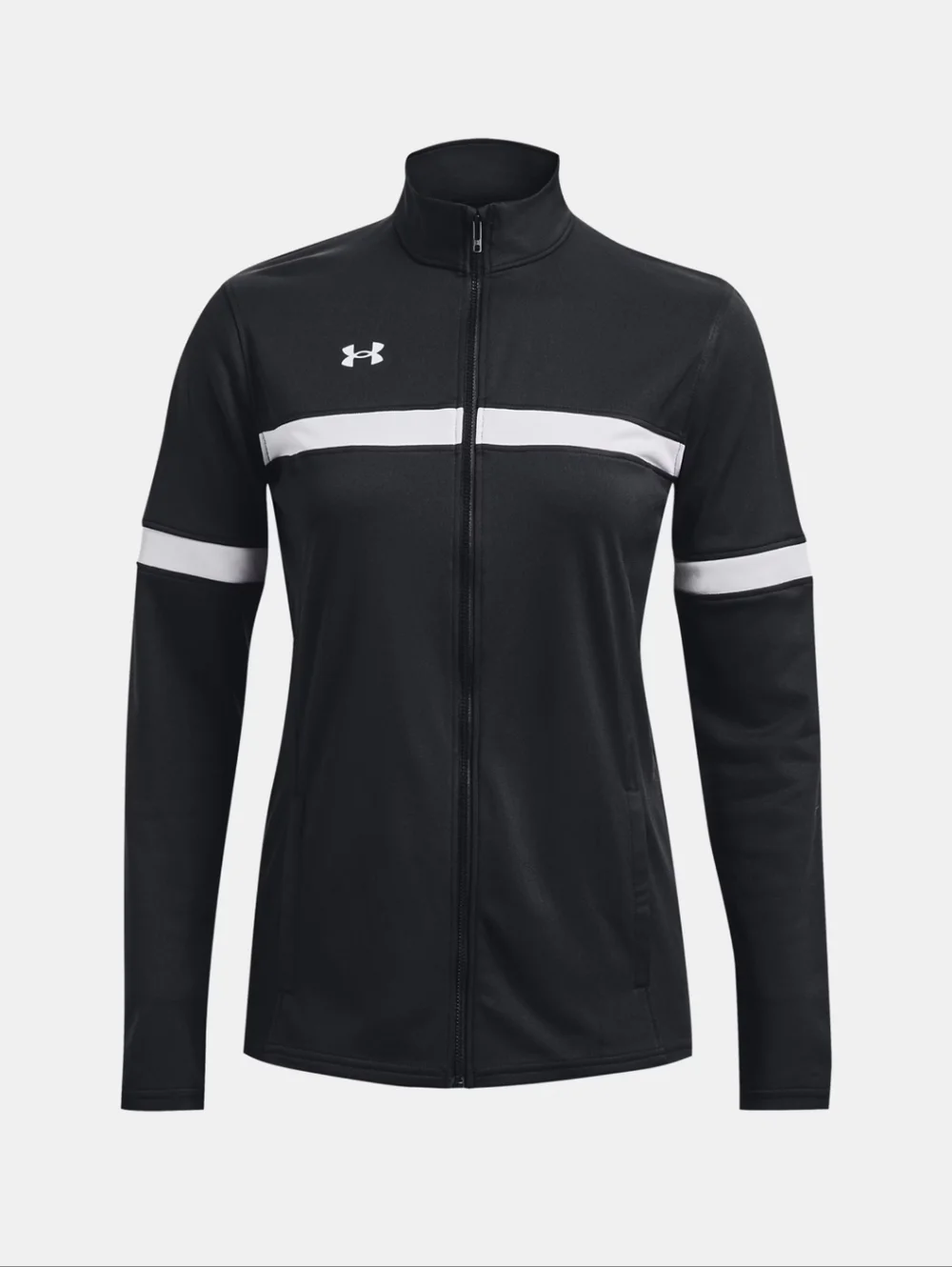 Under Armour Black and White Women's Full-Zip Training Jacket L